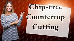 How do you cut laminate countertop without chipping?