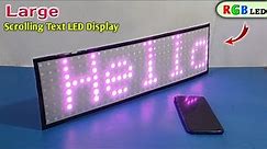 How to Make Large RGB LED Matrix Display at Home | RGB Scrolling Text Display | LED Matrix