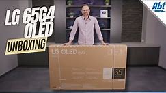 How To Unbox The LG 65G4 OLED And Install The Pedestal