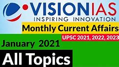Vision IAS Monthly Current Affairs | January 2021