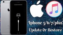 How Restore Or Update iPhone 5/6/7Plus With itunes