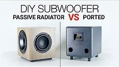 Building a Small Passive Radiator Subwoofer- by SoundBlab