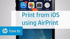 Printing from iOS Using AirPrint | HP
