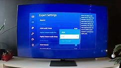 How to Adjust Expert Sound Settings on Samsung TV Q80A?