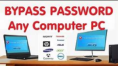 How REMOVE Password Any Computer Desktop Laptop PC (Bypass Forgot PW Hack Skip Login Cant Remember)