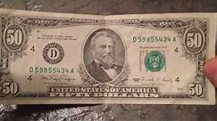 Recieved Old $50 Bill