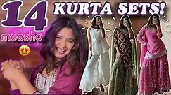 Wedding Wear Kurta Sets from MEESHO💗 | HUGE Tryon Haul | *Honest Review* || Rupal Yadav