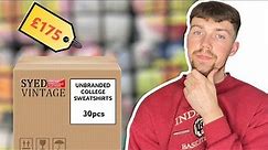 Syed Vintage Unbranded Pro Sports/College Sweatshirt Unboxing