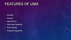 Unix Tutorial Part 9,Features of Unix Operating System