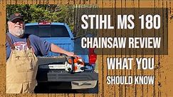 Stihl Chainsaw MS180 | Review