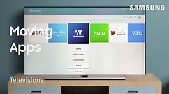 How to move and rearrange Apps on your TV | Samsung US