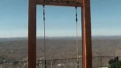 Almost Heaven swing placed atop East River Mountain Overlook