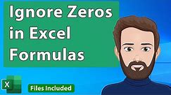 Ignore Zeros in Excel Functions MIN() and Others