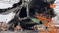 Ecco i resti dell'Antonov An-225 Mriya. L'aereo pi? grande al mondo distrutto dai russi in Ucraina