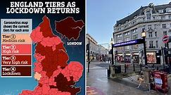 What tier is MY area? Full list of all the restrictions in England