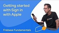 Getting started with Sign in with Apple using Firebase Authentication on Apple platforms