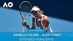Danielle Collins v Alizé Cornet Extended Highlights (QF) | Australian Open 2022