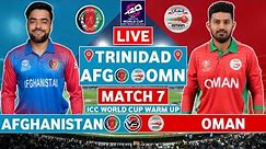 ICC T20 World Cup 2024 Live: Afghanistan vs Oman Live Scores | AFG vs OMN Live Scores & Commentary