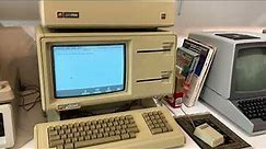 1983 Apple Lisa Computer with Twiggy Drives Booting Lisa OS 1.2