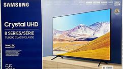 Samsung 2020 TU8000 55" 4K TV Unboxing, Setup and 4K Demo Videos