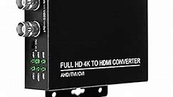 WANLUTECH TVI CVI AHD CVBS to HDMI Converter,Full HD 4K 8MP/5MP/4MP/3MP/1080P/720P BNC to HDMI Converter Adapter for Monitor HDTV DVR
