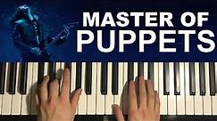 Metallica - Master Of Puppets (Piano Tutorial Lesson) | Stranger Things 4