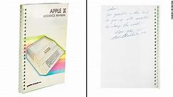 Venden manual de la Apple II firmado por Steve Jobs en casi US$ 800.000