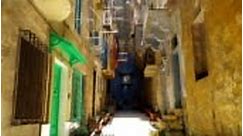 Walking along the medieval streets of Valletta, Malta