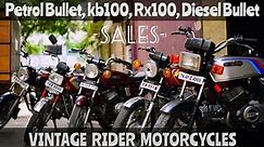 SALES | Diesel bullet | Kawasaki | Rx100 | kb100 | Yamaha | vintage bullet | Review | vintage bikes