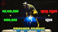 $2.5 Million Panther Statue + Hard Mode + Elite !! SOLO Stealth Cayo Perico Heist 2021 GTA 5 Online