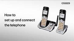Set up and connect the telephone - VTech CS5229/CS5229-2/CS5229-3/CS5229-4/CS5229-5