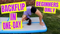 How to Do a Backflip in One Day for Beginners |Tutorial