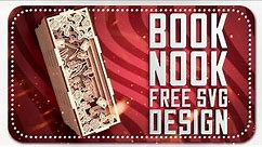 Book Nook Laser Cut SVG| Alice in Wonderland SVG| Book Lover | FREE LASER DESIGN | FREE SVG