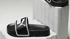 Buy PUMA Men Black Leadcat Printed Flip Flops -  - Footwear for Men