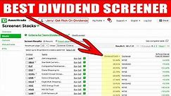 TD Ameritrade Best Dividend Stock Screener & Dividend Income Estimator