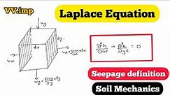 Laplace Equation | Seepage flow | Most Important Questions | Soil Mechanics | Chapter 7