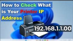 How to Find Your Printer's IP Address on Windows 11/10