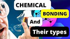 Chemical Bonding|Types of Chemical Bonding|covalent bond|ionic bond|metallicbond| dativebond.