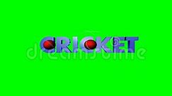 Animated Cricket Text with Flair on Green Screen Chroma Useful for Sports Programs Stock Video - Video of match, healthy: 67181567