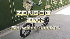 ZonDoo ZO02 Big Wheel Electric Scooter
