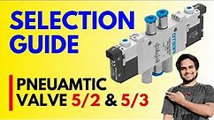 How to Select Pneumatic Solenoid valve | 5/2 Double acting Solenoid valve animation