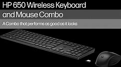 First look at HP 650 Wireless Keyboard and Mouse Combo