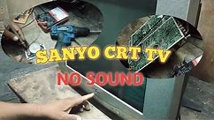 SANYO CRT TV/ NO SOUND