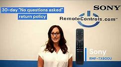 Sony RMF-TX800U Original, Brand New Remote Control For 2022 Sony TVs With Google Voice - LOWEST COST