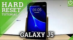 How to Hard Reset SAMSUNG Galaxy J5 (2016) - Restore Android