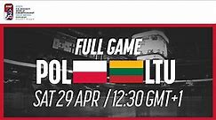 Full Game | Poland vs. Lithuania | 2023 IIHF Ice Hockey World Championship | Division I Group A