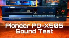 Pioneer PD-X505 Compact Disc Player Sound Test