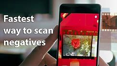 How to start scanning photo negatives with the app "Photo Negative Scanner"
