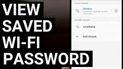 How to View Saved WiFi Passwords on Android 12 or Later