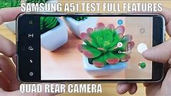Samsung A51 Test Camera Full Features